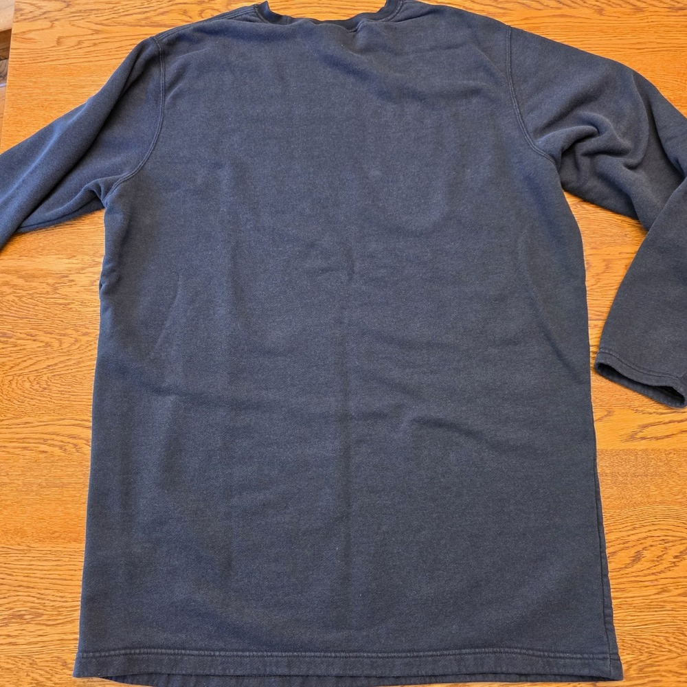 Nike Air L Dress Women's Black Fleece Sweatshirt Crew Neck Loose Fit Athleisure - Picture 13 of 16